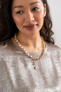 Блузка МД-2492 кофе - Angelika фото 4