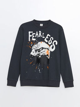 Bisiklet Yaka Erkek ?ocuk Sweatshirt