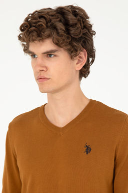 Мужской базовый свитер кокосового цвета - U.s. polo assn фото 2