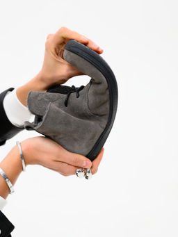 Босоногие ботинки EDART 208.NATAbl.Серый замок замша/байка