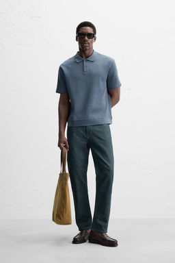 INTERLOCK TEXTURED POLO SHIRT