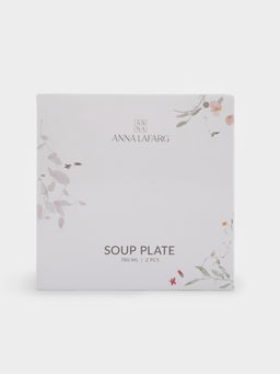Тарелка суповая, 20х6 см, 780 мл, 2 шт, фарфор N, белая, Цветы и листья, Primrose - Anna lafarg фото 8