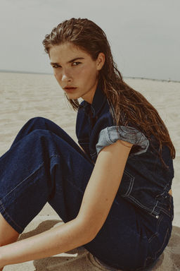 CAMISA Z1975 CORTA DENIM / Azul - Zara фото 12