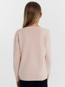 Джемпер для девочек светло-розовый - Mark formelle фото 3