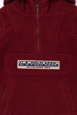 Бордовый красный свитшот для мальчика - U.s. polo assn фото 3