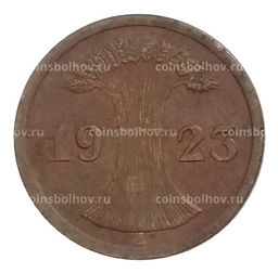 Монета 2 рентенпфеннига 1923 года A Германия
