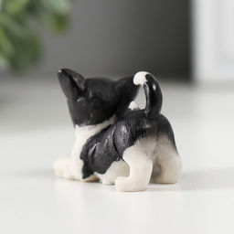 Цена за 4 шт. Фигурка полистоун «Чёрно-белый котёнок», 2.2×3×4.4 см, МИКС