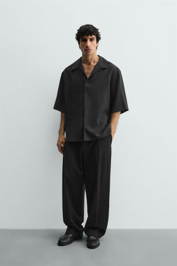 Рубашка Fluida Relaxed Fit черная