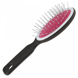 Расческа массажная Каприз 18х4,5х3,5см, полистирол, материал подушки: техническая резина, термоэластопласт, осветленные алюминиевые иглы с закругленным концом, цвета микс (Россия) - Домашняя мода фото 7