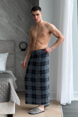 Полотенце махровое Английская клетка