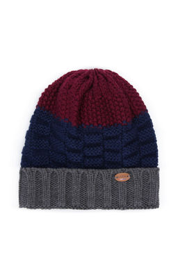 Мужской антрацитовый меланжевый берет