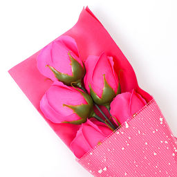 Букет мыльных роз, фуксия - SB BEAUTY фото 6