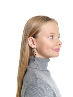 Серьги PR2946 серебро - Mini maxi фото 4