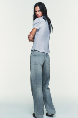 POPLIN SHIRT WITH RUFFLES - Zara фото 4