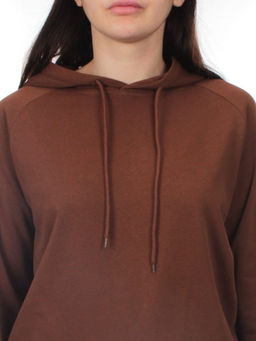 E102 BROWN Костюм спортивный женский (хлопок 90%, полиэстер 10%)