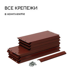 Клумба оцинкованная, 2 яруса, d=60-100 см, высота бортика 30 см, коричневая, Greengo фото 6