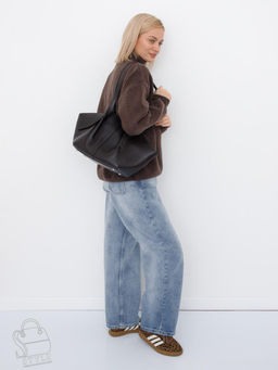 Сумка женская кожаная 2394-1Y coffee Polina&Eiterou