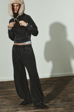 WASHED CARROT TROUSERS