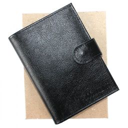 Обложка для авто+паспорт-Croco-ВП-1022 с хляст, двойн стенка, натуральная кожа черный матовый (3) 206877  фото 4