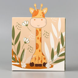 Цена за 2 шт. Коробка подарочная складная, упаковка, «Жирафик», 15 х 15 х 8 см