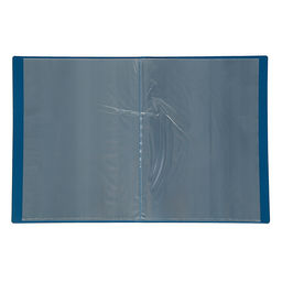 Папка с 20 вкладышами А4, 500 мкм, Calligrata, текстура песок, синяя  фото 2