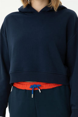 Женская темно-синяя толстовка с капюшоном Неожиданная скидка в корзине - U.s. polo assn фото 7