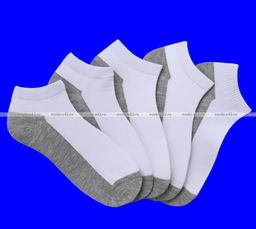 Цена за 10 пар. DOMINOBS носки мужские укороченные белые (серая подошва) арт. 5206 - Байвей фото 8