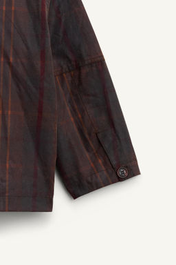 LIMITED EDITION CHECK WAXED COAT