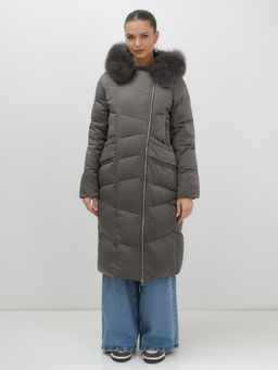 Двубортное пальто зимнее утепленное с мехомБренд: Visdeer  фото 7