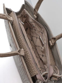 LACCOMA сумка НИ8099-серый натуральная кожа хлопок