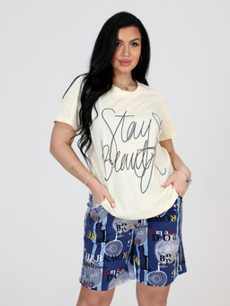 ДК-210 шорты ДОМАШНИЙ КОСТЮМ (Молочный) - А-дина фото 2