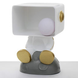 Лампа настольная «Космик», светодиодная, 3Д, ночник, USB, серая, 35×25×47 см