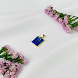 Кулон со знаком зодиака "Водолей" из Лазурита