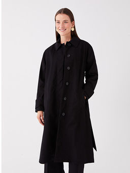 G?mlek Yaka D?z Uzun Kollu Kad?n Tren?kot - Waikiki фото 2