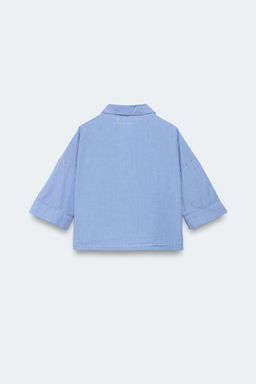6-14 A?OS/ CAMISA CUADRO VICHY LIMITED EDITION / Azul - Zara фото 2