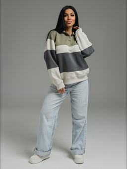 Тринити свитшот женский (оливковый)