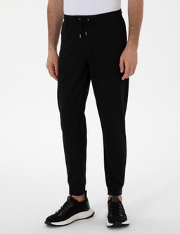 Siyah Regular Fit Pa_as_ Lastikli E_ofman Alt_