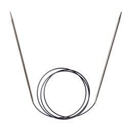 Спицы PRYM 212116 круговые латунь d 2.5 мм 100 см 1 шт серебристые фото 3