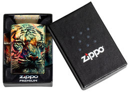 Зажигалка ZIPPO Нарисованный тигр | Painted Tiger 46145  фото 10