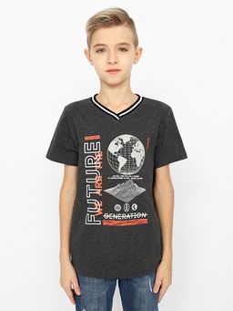 CRB wear/CWJB 63343-12-341 Футболка для мальчика,темно-серый меланж/Ex.Cherubino