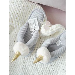 Тапочки Единорог серые - Halluci фото 2