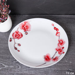 Тарелка 190 мм / YGP-75 (6755) /уп 6/ уп 72/ Орхидея на ветке - Галеонтрейд фото 3