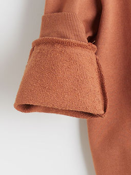 Bisiklet Yaka Bask?l? K?z ?ocuk Sweatshirt 2li