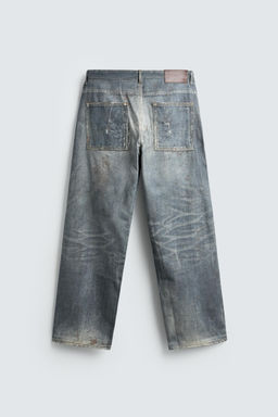 PRINTED BAGGY FIT JEANS
