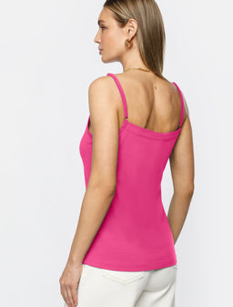 Топ из премиального хлопка с эластаном - Vilatte фото 4