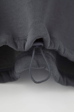 Antrasit Oversize/Genis Kal?p Kal?n Ici Polarl? Orme Sweatshirt TWOAW26SW00115 - Trendyolmilla фото 6