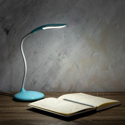 TLD-558 Blue/LED/280Lm/5000K/Dimmer Светильник настольный, 3W. Сенсорный выключатель. Голубой. ТМ Uniel