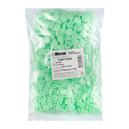 Кнопка Micron POM-15/500 Кнопки пластиковые пластик d 15 мм 500 шт. № 009 салатовый
