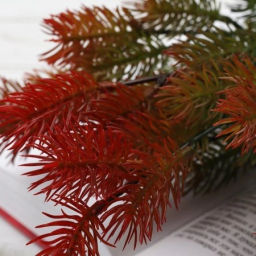 Елка ветка искусственная 42 см 7 веток / AB4192-7P /уп 2/250/1000/Новый год (Красный) - Галеонтрейд фото 11