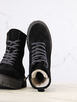 Ботинки EDART 327.22511gr. Черные замша/шерсть фото 12